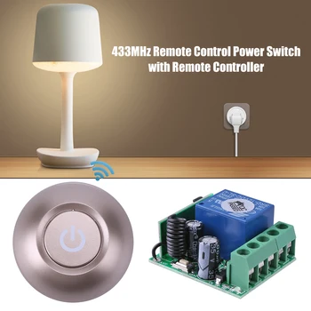433MHz Practical Multi-functional Durable Convenient Remote Control Switch 12V Receiver + Self-powered Round RF Transmitter
433MHz Practical Multi-functional Durable Convenient Remote Control Switch 12V Receiver + Self-powered Round RF Transmitter