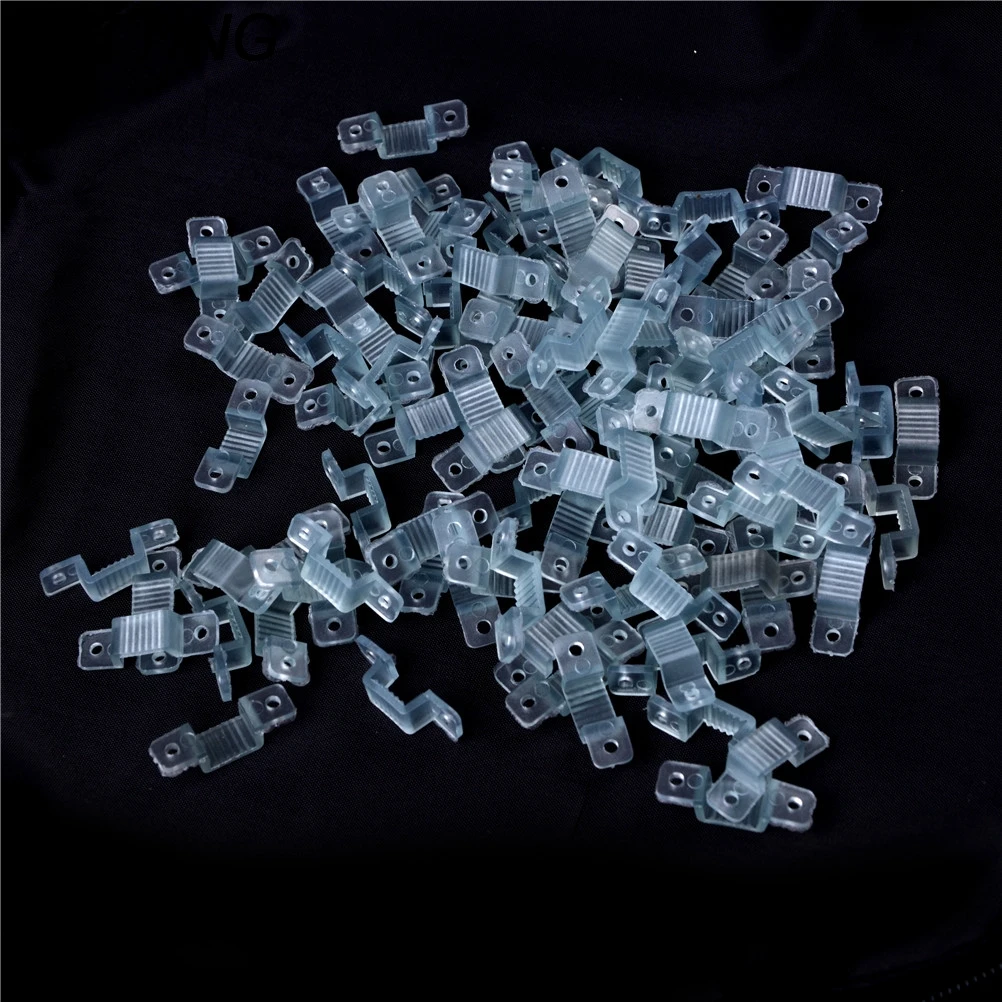 100Pcs/lot 3528/5050 RGB LED Strip Light 10mm Width LED Fixing Silicone Mounting Clips
100Pcs/lot 3528/5050 RGB LED Strip Light 10mm Width LED Fixing Silicone Mounting Clips