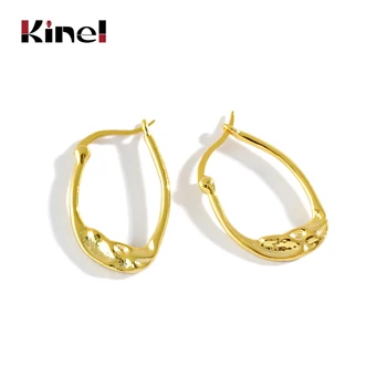 Kinel 925 Sterling Silver Retro Concave Convex Earrings For Women Fashion Simple 18K Plating Real Gold Silver 925 Jewelry
Kinel 925 Sterling Silver Retro Concave Convex Earrings For Women Fashion Simple 18K Plating Real Gold Silver 925 Jewelry