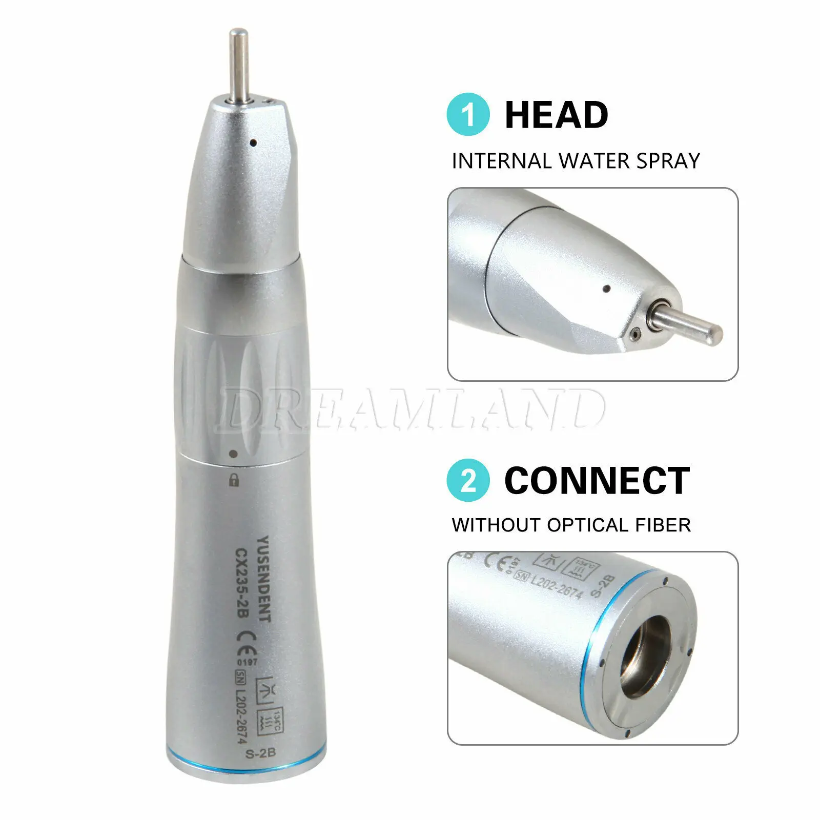Dental Inner Water Spary Slow Low Speed Straight Handpiece Nose Cone 1:1 Fit NSK
Dental Inner Water Spary Slow Low Speed Straight Handpiece Nose Cone 1:1 Fit NSK