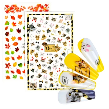 3D Maple Leaf Slider on Nails Cat Sticker Decals Christmas Halloween Design Adhesive Manicure Tips Nail Art Decorations
3D Maple Leaf Slider on Nails Cat Sticker Decals Christmas Halloween Design Adhesive Manicure Tips Nail Art Decorations