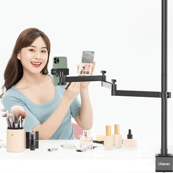Universal Desktop Overhead Stand 360 Ballhead Adjust to Any Angle Compatible With Most Table Surfaces For Camera and Smartphone
Universal Desktop Overhead Stand 360 Ballhead Adjust to Any Angle Compatible With Most Table Surfaces For Camera and Smartphone
