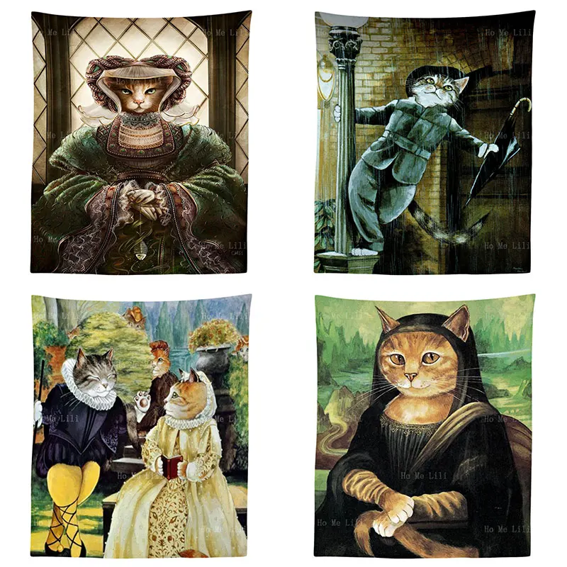 Интересные иллюстрации животных, как исторические фигурки, пение под дождем, кошки, очень боевой гобелен для спальни, домашний декор
Интересные иллюстрации животных, как исторические фигурки, пение под дождем, кошки, очень боевой гобелен для спальни, домашний декор