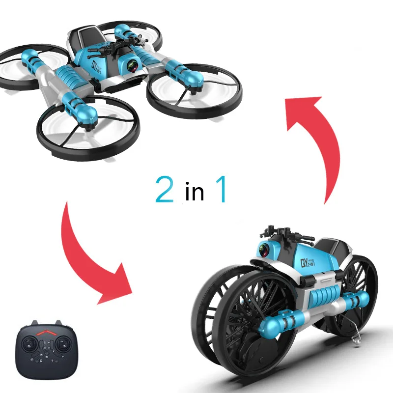 New 2.4G Remote Contorl Deformation Motor 2 in 1 Folding Quadcopter RC AirPlane Motorcycle Model Toys For Children
New 2.4G Remote Contorl Deformation Motor 2 in 1 Folding Quadcopter RC AirPlane Motorcycle Model Toys For Children