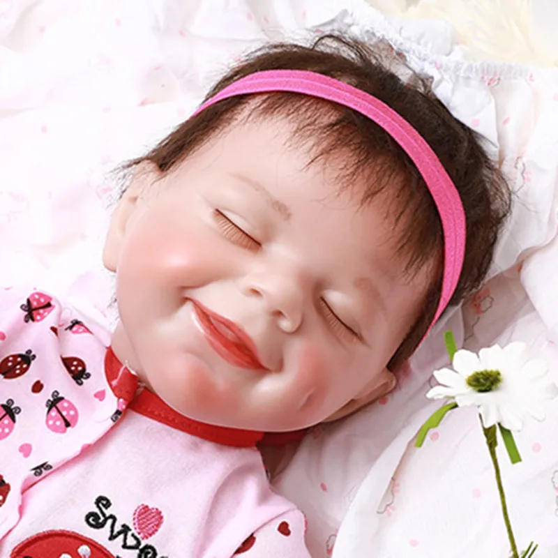 Reborn Baby Doll 17" Handmade Realistic Baby Doll Soft Touch Reborns Toddlers Simulation Doll Smile Baby Doll Children Gift
Reborn Baby Doll 17" Handmade Realistic Baby Doll Soft Touch Reborns Toddlers Simulation Doll Smile Baby Doll Children Gift