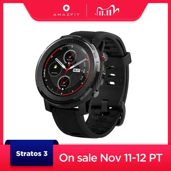 IN Stock Global Version New Amazfit Stratos 3 Smart Watch GPS 5ATM Bluetooth Music Dual Mode 14 Days Smartwatch For Android 2019
IN Stock Global Version New Amazfit Stratos 3 Smart Watch GPS 5ATM Bluetooth Music Dual Mode 14 Days Smartwatch For Android 2019