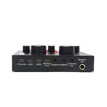 V8 Singing Sound Card Karaoke Home Headset Microphone Computer External USB For Mobile Audio PC Live Broadcast KTV Recording 
V8 Singing Sound Card Karaoke Home Headset Microphone Computer External USB For Mobile Audio PC Live Broadcast KTV Recording