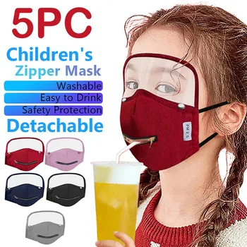 Mask for face 5pc Children Zipper Open Design Face Mask With Eyes Shield Detachable Skin Care Mouth Muffle Face Mask
Mask for face 5pc Children Zipper Open Design Face Mask With Eyes Shield Detachable Skin Care Mouth Muffle Face Mask