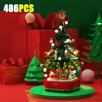 Creator Expert Series 486pcs Christmas Tree Music Box Building Blocks Can Rotate Crystal Music Box Bricks Toys Xmas Gift For Kid
Creator Expert Series 486pcs Christmas Tree Music Box Building Blocks Can Rotate Crystal Music Box Bricks Toys Xmas Gift For Kid