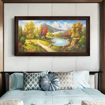 Hand-painted Oil Painting Decorative Painting The Living Room European-style Wall Paintings Of American Landscapes Horizontal Ve
Hand-painted Oil Painting Decorative Painting The Living Room European-style Wall Paintings Of American Landscapes Horizontal Ve
