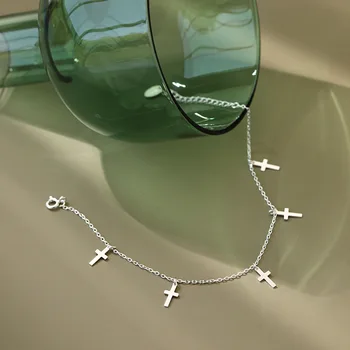 Authentic 925 Sterling silver cross Anklet Bracelet Tassel Adjust fine Jewelry TLS288
Authentic 925 Sterling silver cross Anklet Bracelet Tassel Adjust fine Jewelry TLS288