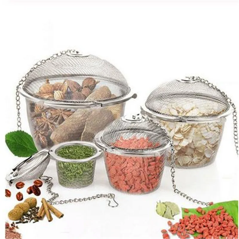 1pc Tea-leaf Strainer Stainless Steel Tea Infuser Ball for Brewing Device Herbal Spice Secure Locking Filter Kitchen Strain Tool 
1pc Tea-leaf Strainer Stainless Steel Tea Infuser Ball for Brewing Device Herbal Spice Secure Locking Filter Kitchen Strain Tool
