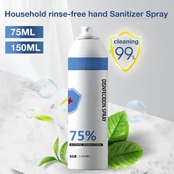 Hand Sanitizer Spray Hand Refreshing Spray Rinse-Free 75% Alcohol Hand Sanitizing Spray Instant Cleaning Moisturizing 75mL 150mL
Hand Sanitizer Spray Hand Refreshing Spray Rinse-Free 75% Alcohol Hand Sanitizing Spray Instant Cleaning Moisturizing 75mL 150mL