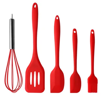 kitchenware Set 5pcs Silicone Non-Stick Spatulas Shovel Eggbeater Brush Cooking Tool Utensil Set High temperature resistance
kitchenware Set 5pcs Silicone Non-Stick Spatulas Shovel Eggbeater Brush Cooking Tool Utensil Set High temperature resistance