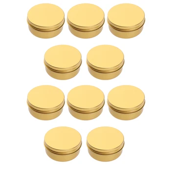 10Pcs × 100ml Metal Tins Cans Bulk, Round Aluminum Jars Tins Storage With Screw Tops, Refillable Containers (Golden)
10Pcs × 100ml Metal Tins Cans Bulk, Round Aluminum Jars Tins Storage With Screw Tops, Refillable Containers (Golden)