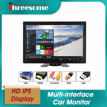 10'' Car Monitor 2 Channel Security Monitor Paking System IPS Display with VGA HDMI USB Interface Cameras Reverse Image Flip
10'' Car Monitor 2 Channel Security Monitor Paking System IPS Display with VGA HDMI USB Interface Cameras Reverse Image Flip