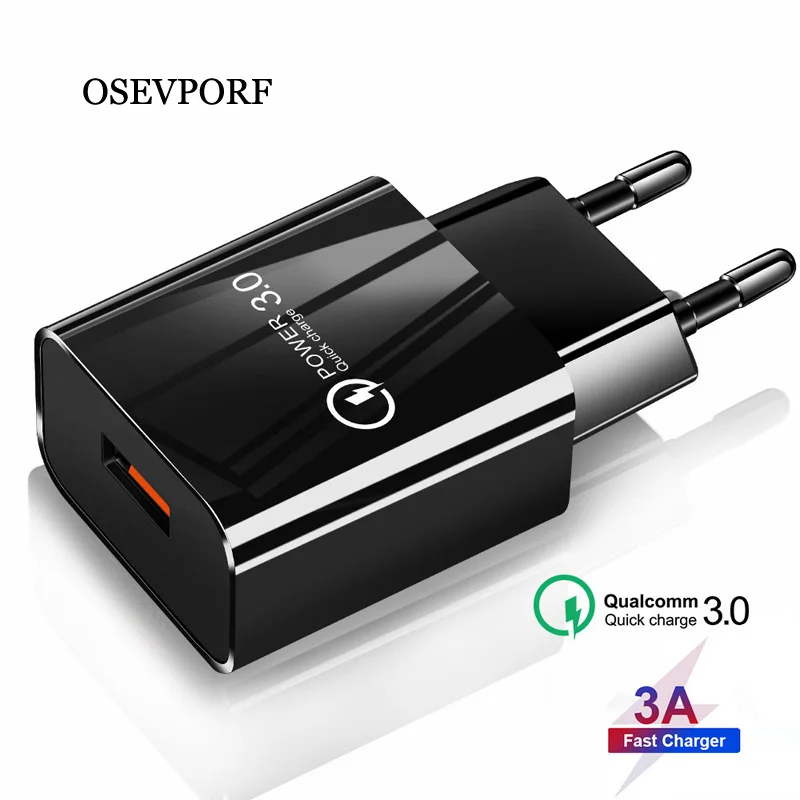 18W QC 3.0 USB Charger Quick Charge Wall Charger for iPhone11 X 8 7 Universal Adapter for Samsung S10 Xiaomi Huawei Mobile Phone
18W QC 3.0 USB Charger Quick Charge Wall Charger for iPhone11 X 8 7 Universal Adapter for Samsung S10 Xiaomi Huawei Mobile Phone