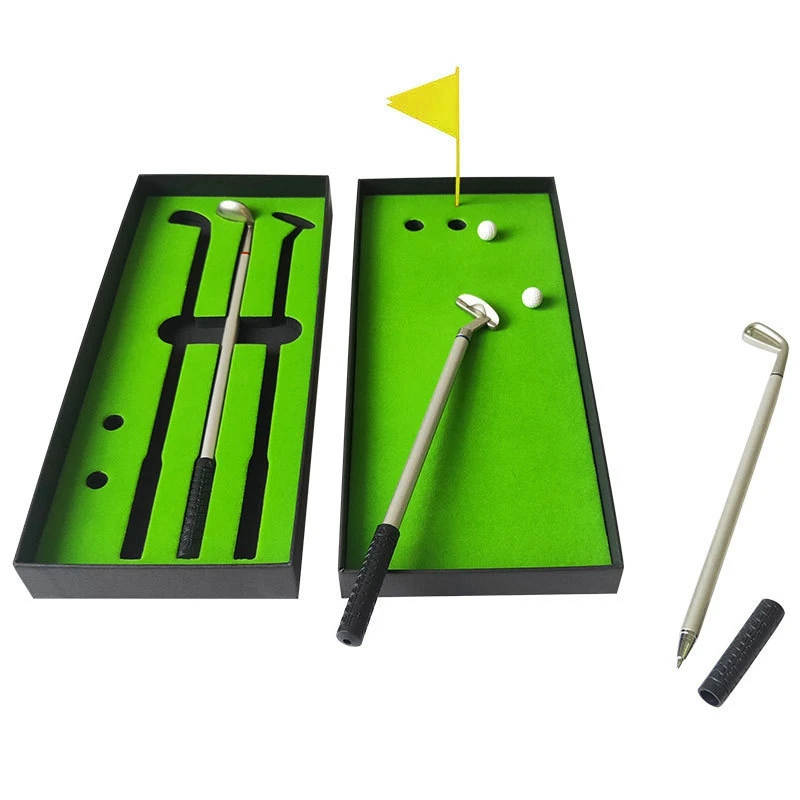 Creative Golf Box Ballpoint Pen Golf Tournament Set Gift Metal Club Pen Mini Golf Putter Pen
Creative Golf Box Ballpoint Pen Golf Tournament Set Gift Metal Club Pen Mini Golf Putter Pen