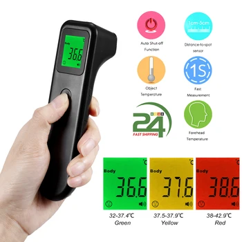 Non-Contact Infrared Thermometer IR Forehead Digital Thermometer for Baby Adult Temperature Tools ℃ ℉ Switchable Fever термометр
Non-Contact Infrared Thermometer IR Forehead Digital Thermometer for Baby Adult Temperature Tools ℃ ℉ Switchable Fever термометр