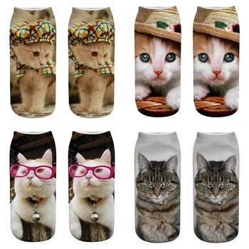 3D Print Women Cute Ankle Socks Cat Printing Short Socks Female Personality Cotton Socks Woman
3D Print Women Cute Ankle Socks Cat Printing Short Socks Female Personality Cotton Socks Woman