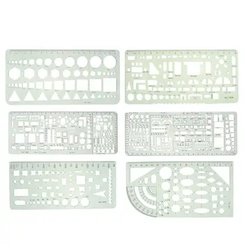 6Pcs rulers Green Plastic Circles Geometric Template Ruler Stencil Measuring Tool Stationery Students Drawing Curve Ruler
6Pcs rulers Green Plastic Circles Geometric Template Ruler Stencil Measuring Tool Stationery Students Drawing Curve Ruler