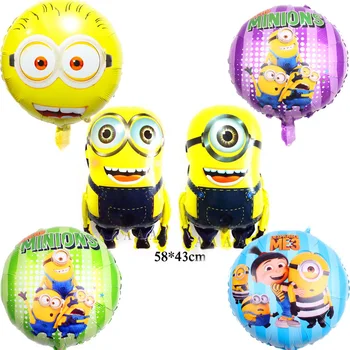 6pcs/lot mixed 18inch minions foil balloons and irregular style minions helium balloons for party supply
6pcs/lot mixed 18inch minions foil balloons and irregular style minions helium balloons for party supply