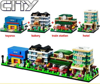 4 sets/lot Decool 1110-1113 BRICKTOBER Mini Modular Set Hotel Train Station BAKERY 'R' Us Store Compatible Legoed Block KID Toy
4 sets/lot Decool 1110-1113 BRICKTOBER Mini Modular Set Hotel Train Station BAKERY 'R' Us Store Compatible Legoed Block KID Toy