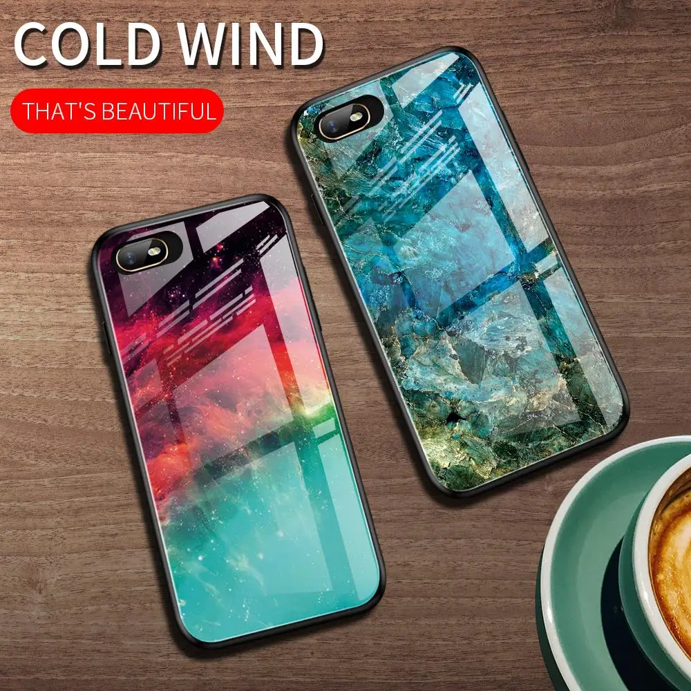 For Oppo Realme C2 Case Luxury Marble Grain Gradient Hard Tempered Glass Protective Phone Back Cover For Oppo A1K Case
For Oppo Realme C2 Case Luxury Marble Grain Gradient Hard Tempered Glass Protective Phone Back Cover For Oppo A1K Case