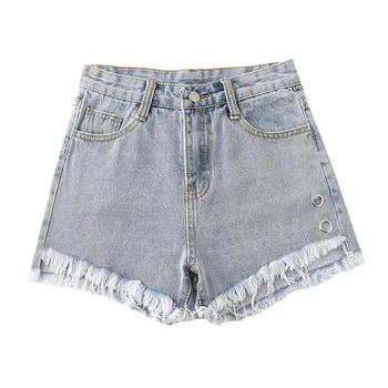 Women's Denim Shorts Vintage High Waist fur-lined leg Button Wide Leg Female Caual Summer Ladies Shorts Jeans For Women
Women's Denim Shorts Vintage High Waist fur-lined leg Button Wide Leg Female Caual Summer Ladies Shorts Jeans For Women