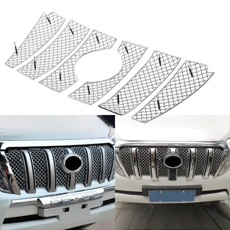 Super Quality Stainless Steel 6pcs/set Car Racing Grills For Toyota Land Cruiser Prado 2014-2016 Front Grill Cover Trim
Super Quality Stainless Steel 6pcs/set Car Racing Grills For Toyota Land Cruiser Prado 2014-2016 Front Grill Cover Trim