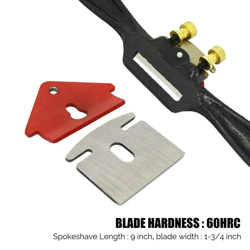 9" Adjustable Plane Spokeshave Woodworking Hand Planer Trimming Hand Tools Wood Hand Cutting Edge Chisel Tool with Screw/Blade
9" Adjustable Plane Spokeshave Woodworking Hand Planer Trimming Hand Tools Wood Hand Cutting Edge Chisel Tool with Screw/Blade