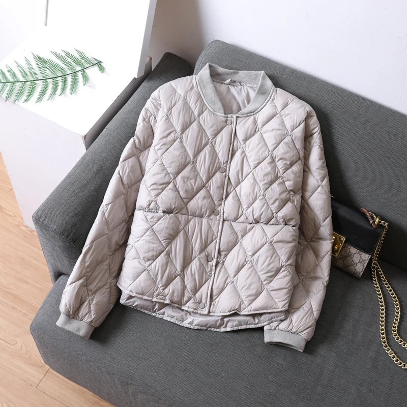 Women Down Jacket Autumn Winter Baseball Down Parkas Loose Short Coat Female Oversize Ultra Light Duck Down Outwear Tops RH2039
Women Down Jacket Autumn Winter Baseball Down Parkas Loose Short Coat Female Oversize Ultra Light Duck Down Outwear Tops RH2039
