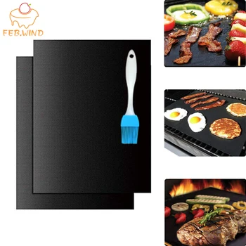 Reusable Teflon Baking Mat Teflon Sheet Copper Chef Grill Mats Microwave BBQ Sheet Cooking Mat Non Stick Oven Liners 619
