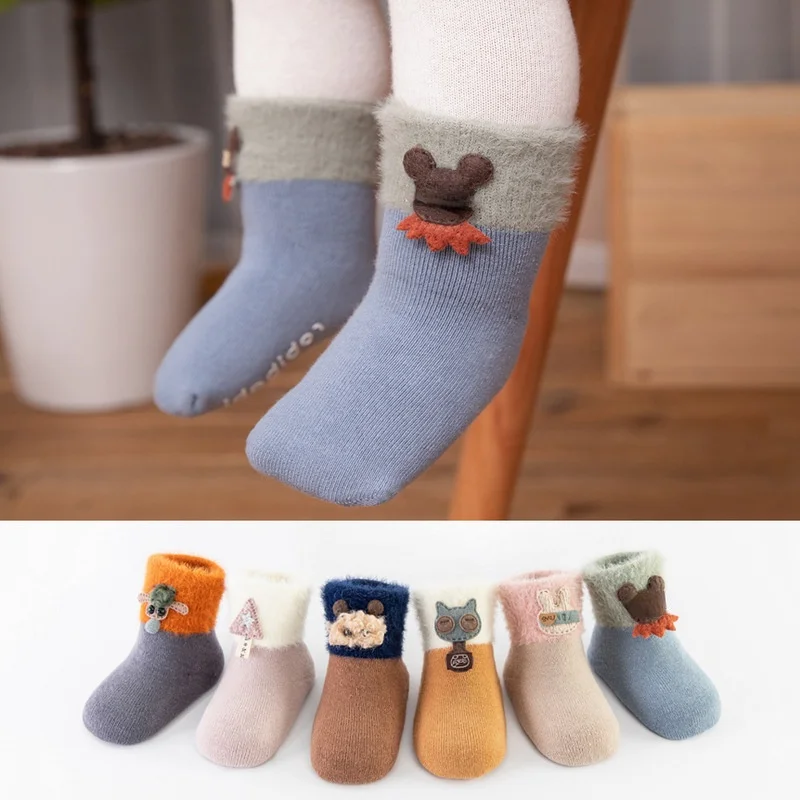 Winter Cute Socks Newborn Accessories Cartoon Thicken Baby Girl Boy Socks Toddler Brushed Foot Socks Calcetines Recien Nacido
Winter Cute Socks Newborn Accessories Cartoon Thicken Baby Girl Boy Socks Toddler Brushed Foot Socks Calcetines Recien Nacido