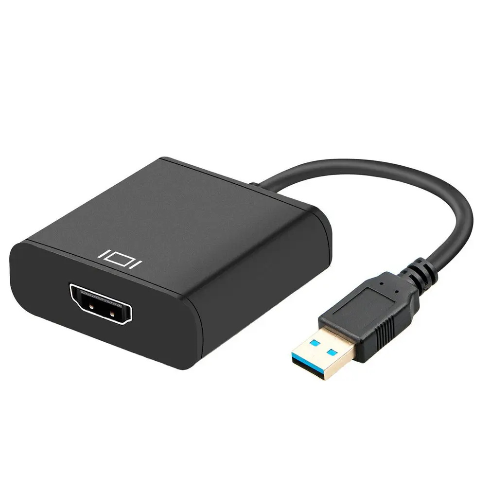 HD Portable Size USB 3.0 To HDMl Audio Video Adaptor Converter Cable For Windows 7/8/10 PC 1080P
HD Portable Size USB 3.0 To HDMl Audio Video Adaptor Converter Cable For Windows 7/8/10 PC 1080P