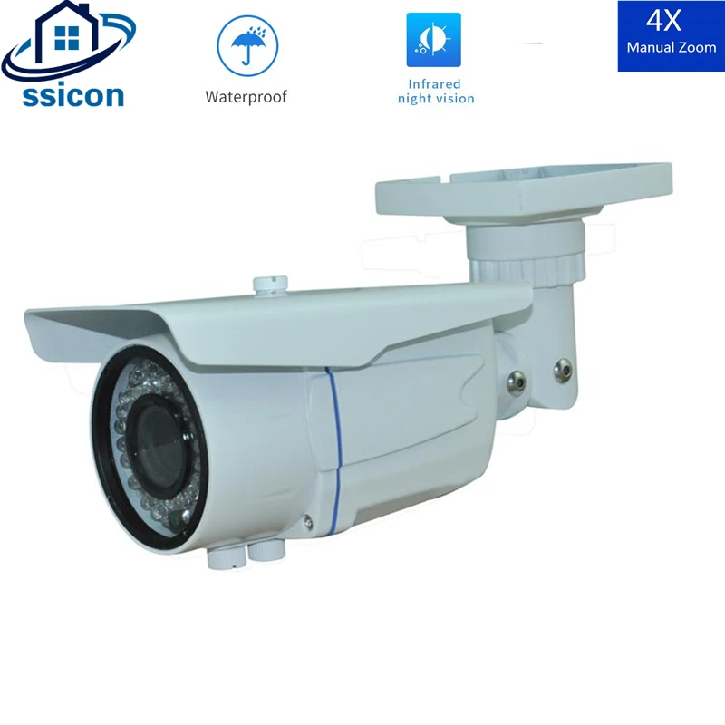 Outdoor video camera AHD Waterproof IR Night Vision Manual Zoom Lens 2MP 4MP Metal Bullet Security Camera Outside
Outdoor video camera AHD Waterproof IR Night Vision Manual Zoom Lens 2MP 4MP Metal Bullet Security Camera Outside