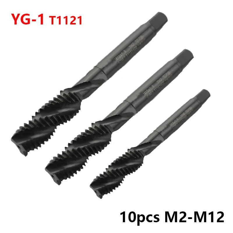 10pcs YG1 Blind Hole processing Tapping M2*0.4 M2.5*0.45 M3*0.5 M4 M5 M6 M8*1.25 M10 M12 High Hardness Toughness Die Screw Taps
10pcs YG1 Blind Hole processing Tapping M2*0.4 M2.5*0.45 M3*0.5 M4 M5 M6 M8*1.25 M10 M12 High Hardness Toughness Die Screw Taps