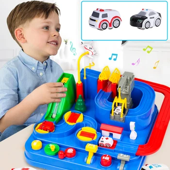 Bonito Trem de Brinquedo de Madeira em Miniatura para Casa de Bonecas: Uma Adição Encantadora para o Mundo Encantado 10 Racing Rail Car Model Racing Educational Toys Children Puzzle Rail Car Adventure Game Brain Game Mechanical Interactive Train To