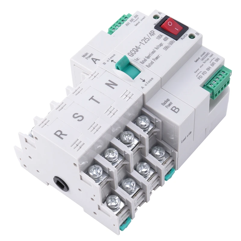 MCB Type Dual Power Automatic Transfer Switch 4P 100A ATS Circuit Breaker Electrical Switch
MCB Type Dual Power Automatic Transfer Switch 4P 100A ATS Circuit Breaker Electrical Switch