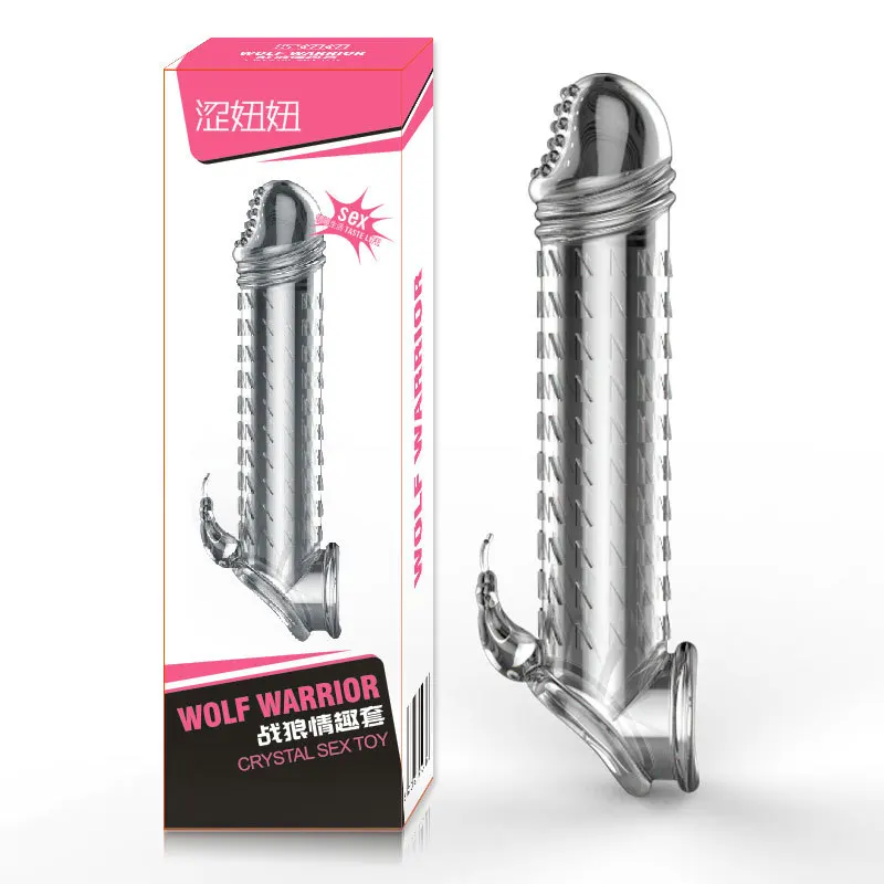 Male TPE Crystal Case Wolf Tooth Sheath Sexy Lengthen Resistance When Case Men Appliances Sexy Aid Foreign Trade Wolf Tooth Shea
Male TPE Crystal Case Wolf Tooth Sheath Sexy Lengthen Resistance When Case Men Appliances Sexy Aid Foreign Trade Wolf Tooth Shea