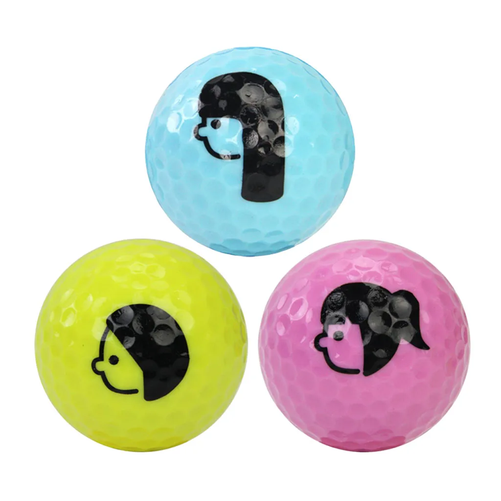 Double Layer Rubber Cute Golf Balls Replacement Golf Balls Beginners Practice Driving Range Training Aid for Indoor/Outdoor Game Double Layer Rubber Cute Golf Balls Replacement Golf Balls Beginners Practice Driving Range Training Aid for Indoor/Outdoor Game