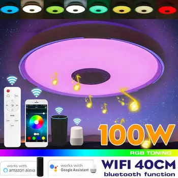 100W WiFi APP Intelligent Control Modern LED Smart Ceiling Light bluetooth Music Ceiling Lamp RGB Dimming Bedroom Home Lighting
100W WiFi APP Intelligent Control Modern LED Smart Ceiling Light bluetooth Music Ceiling Lamp RGB Dimming Bedroom Home Lighting