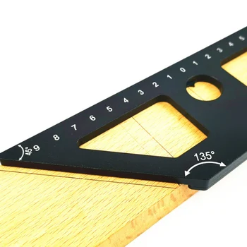 Aluminum Alloy 45 Degree Scribing Ruler with Base Woodwokring Marking Angle Ruler T Ruler Measuring Tool
Aluminum Alloy 45 Degree Scribing Ruler with Base Woodwokring Marking Angle Ruler T Ruler Measuring Tool
