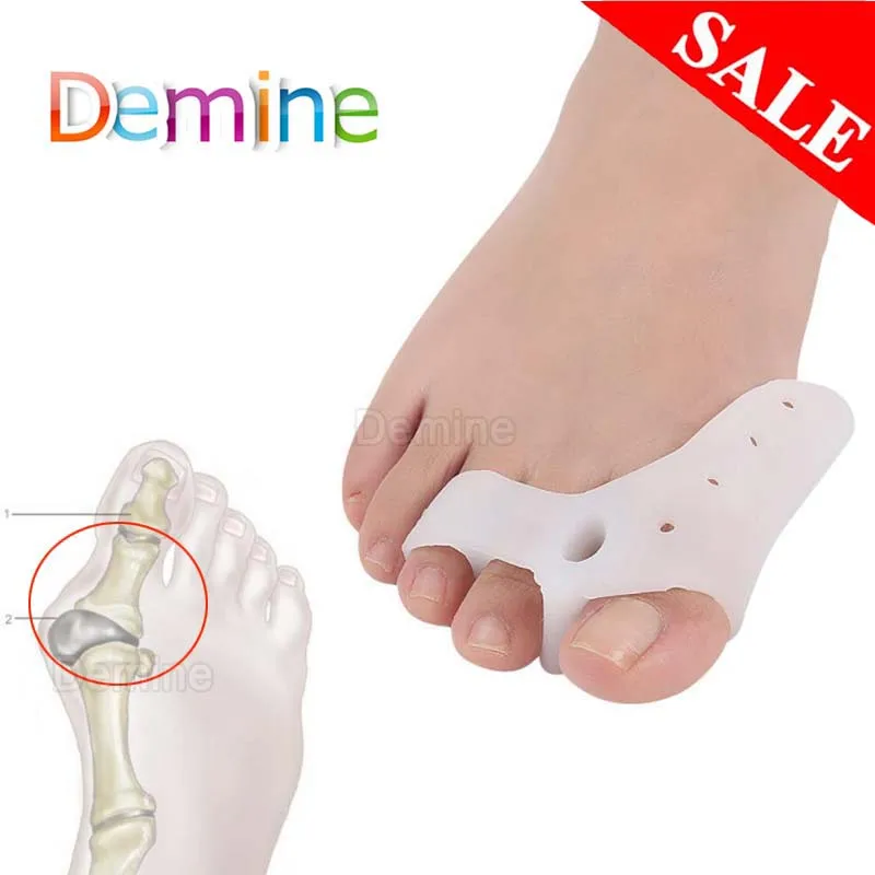 Silicone Gel Toe Separator Straighter Thumb Silicone Bunion Toes Corrector Orthotics Straightener Ease Pain Relief Protect
Silicone Gel Toe Separator Straighter Thumb Silicone Bunion Toes Corrector Orthotics Straightener Ease Pain Relief Protect