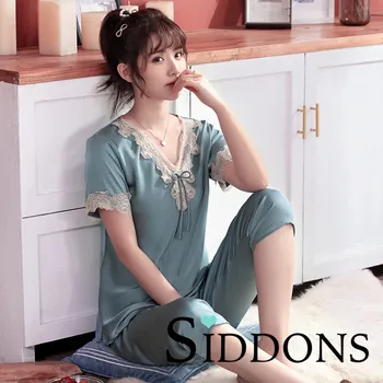 Siddons Silk Pajama Sets Sleepwear Suits Short Couples Pyjamas Female Satin Women's Pajamas Casual Sleepwear Women's Summer
Siddons Silk Pajama Sets Sleepwear Suits Short Couples Pyjamas Female Satin Women's Pajamas Casual Sleepwear Women's Summer