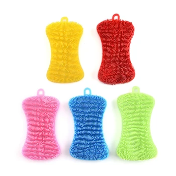 1/5 Pcs Kitchen Silicone Scrubber Brush Dishes Pot Pan Washing Cleaning Tools Household MU8669 
1/5 Pcs Kitchen Silicone Scrubber Brush Dishes Pot Pan Washing Cleaning Tools Household MU8669
