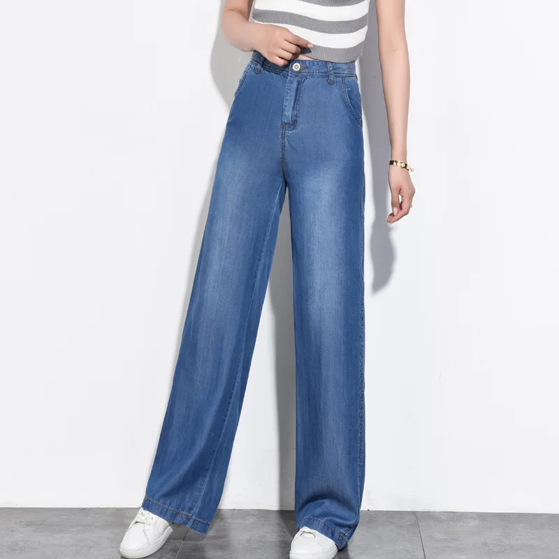 Women Loose denim Jeans Women High Waist Tencel Jeans Women's Thin Straight pants Tencel Casual Wide Legs Trousers plus size
Women Loose denim Jeans Women High Waist Tencel Jeans Women's Thin Straight pants Tencel Casual Wide Legs Trousers plus size