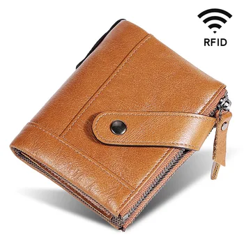 Double Zipper Short Men's Wallet Leather Zipper & Hasp Antimagnetic Change Coin Clutch Oil Wax Leather Wallet
Double Zipper Short Men's Wallet Leather Zipper & Hasp Antimagnetic Change Coin Clutch Oil Wax Leather Wallet