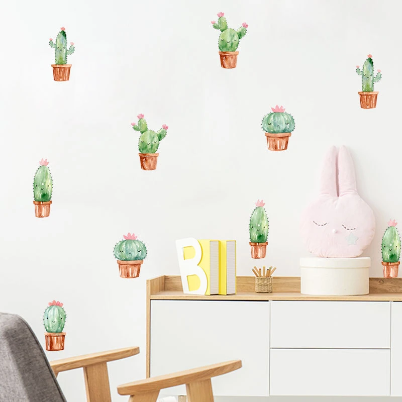 1 Set Fresh Succulent Potted Wall Stickers Green Plant Wall Decals For Kids Room Nursery Study Decoration Home Decor Gift
1 Set Fresh Succulent Potted Wall Stickers Green Plant Wall Decals For Kids Room Nursery Study Decoration Home Decor Gift