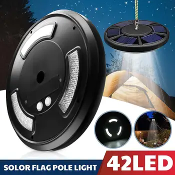 Black/White Outdoor Solar Power Flag Pole Lights 42 LED Tent Lights Emergency Lamp Flashlight Hook Night Light For Camping 
Black/White Outdoor Solar Power Flag Pole Lights 42 LED Tent Lights Emergency Lamp Flashlight Hook Night Light For Camping